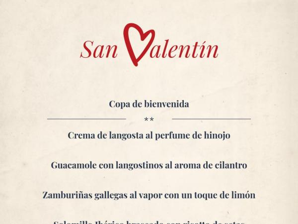Menú Sant Valentí