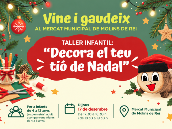 Mercadijous: Decora el teu tió de Nadal