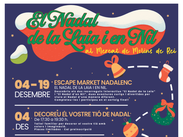 El Nadal de la Laia i en Nil al Mercat Municipal de Molins de Rei