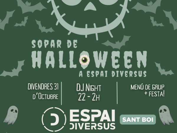 Sopar de Halloween + Festa amb DJ Sopar de Halloween + Festa amb DJ