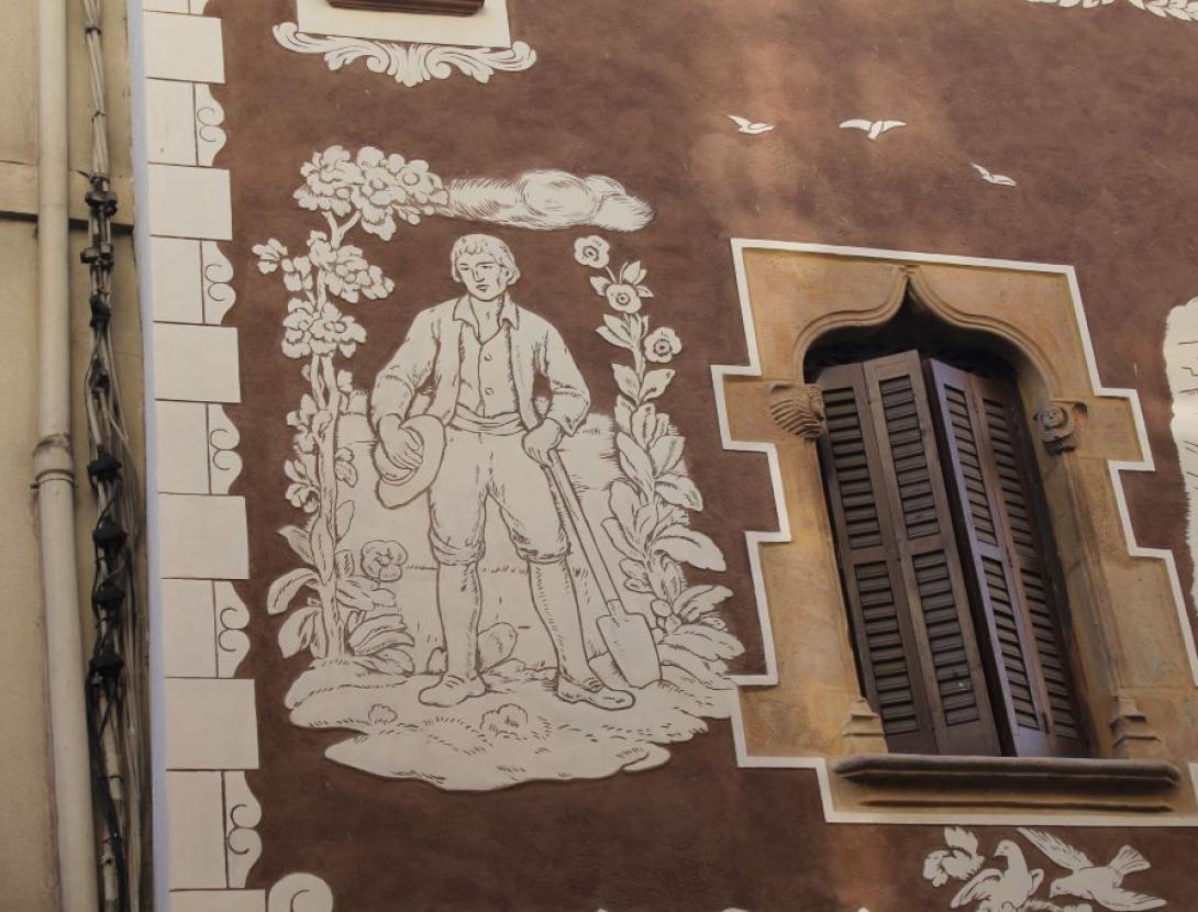 Esgrafiats: quan les façanes expliquen històries.