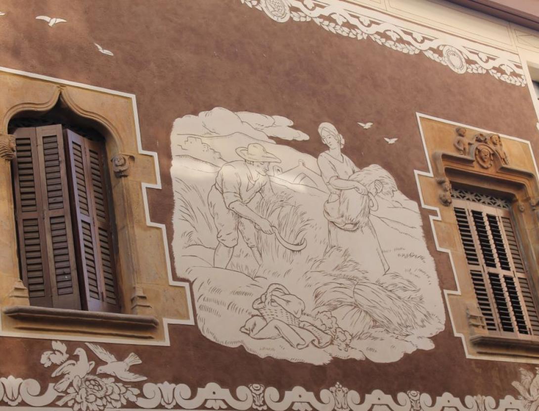 Esgrafiats: quan les façanes expliquen històries.