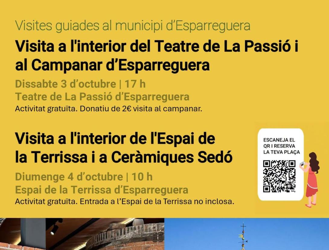 Visita a l'interior del Teatre de La Passió i al Campanar d'Esparreguera