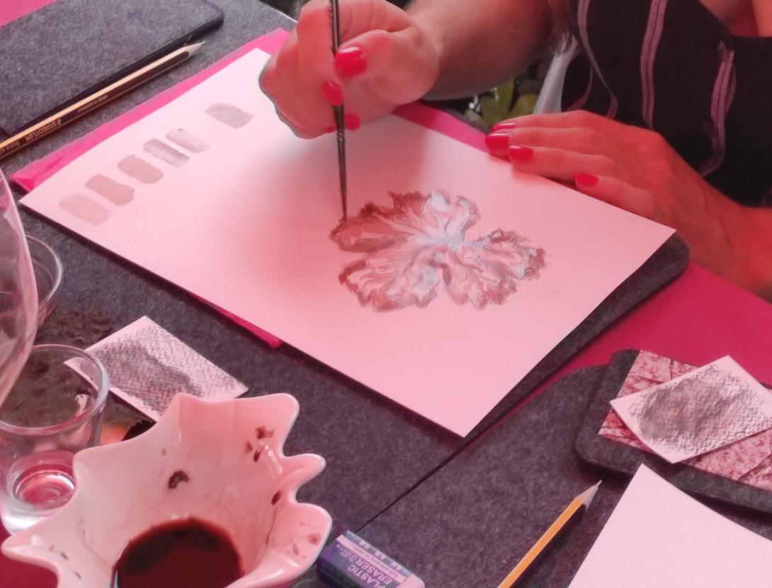 Suvi-e, connectant el pinzell al cor. Pintura japonesa i pintura amb vi Suvi-e, connectant el pinzell al cor. Pintura japonesa i pintura amb vi