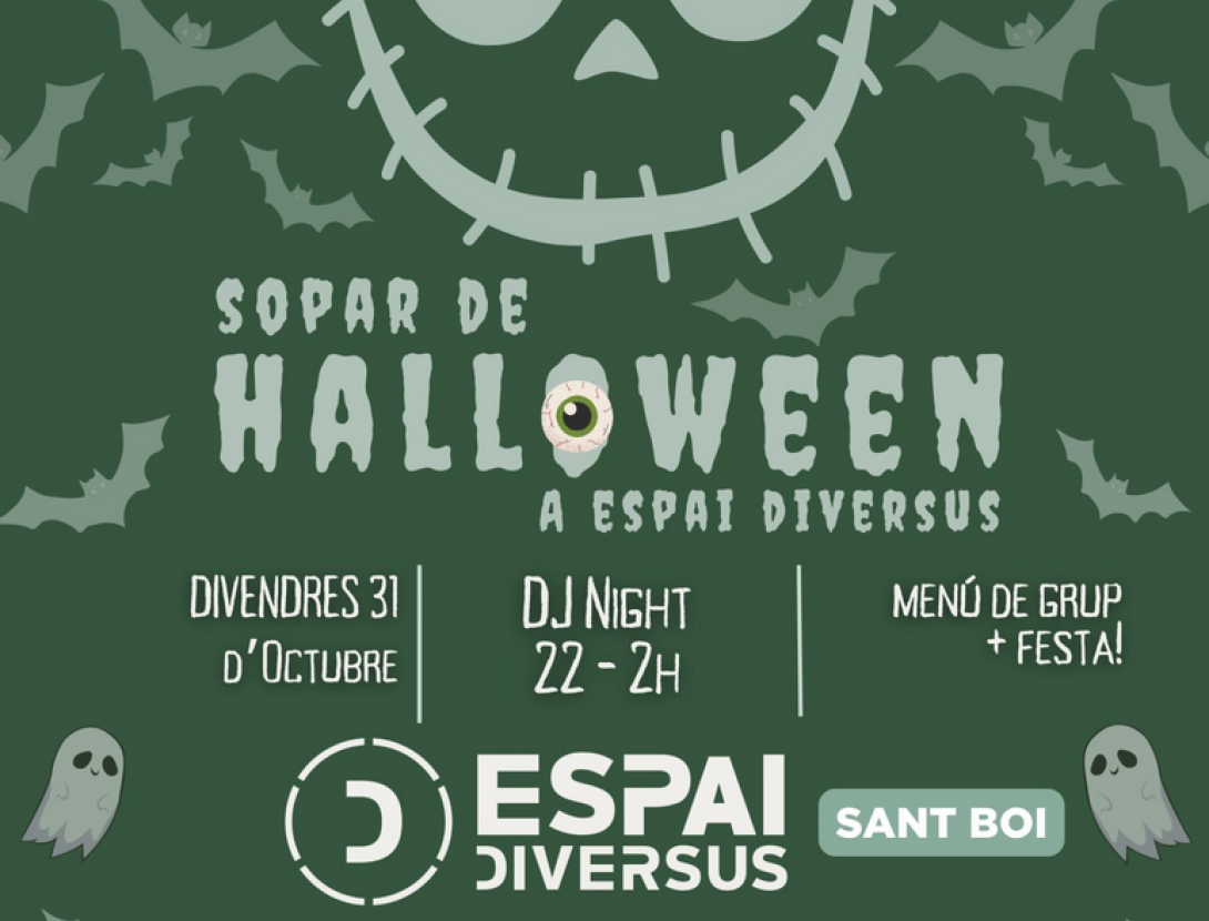 Sopar de Halloween + Festa amb DJ Sopar de Halloween + Festa amb DJ
