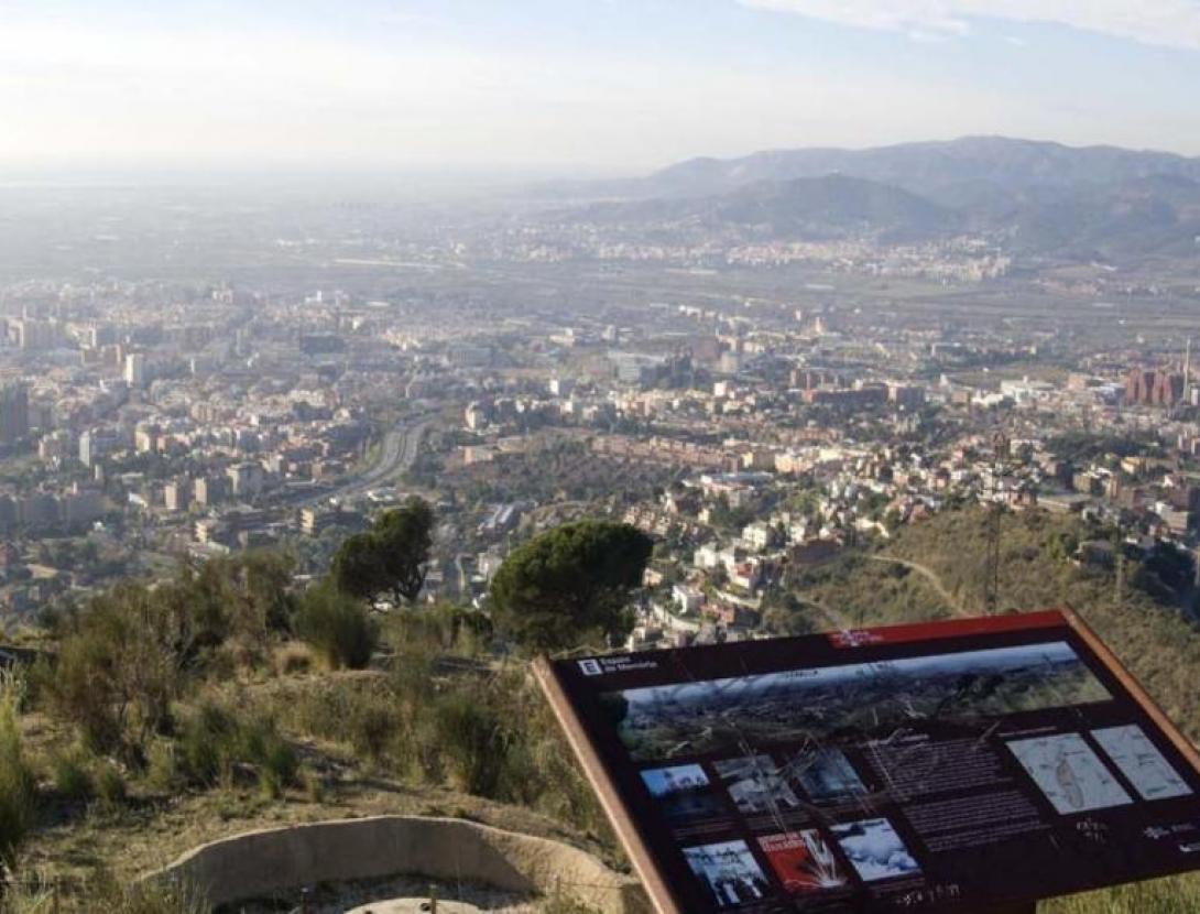 Defensa antiaèria de Sant Pere Màrtir bateria antiaeria esplugues2.jpg