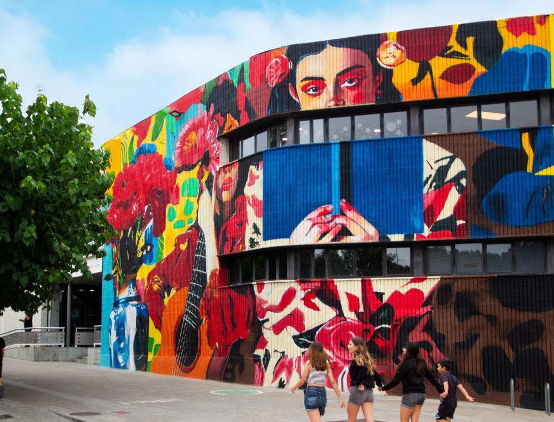 Mural  Dan Ferrer Kromatic Sant Andreu