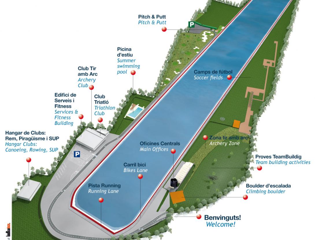 Canal Olímpico de Cataluña Mapa_Instal·lacions_CAT_ENG.jpg