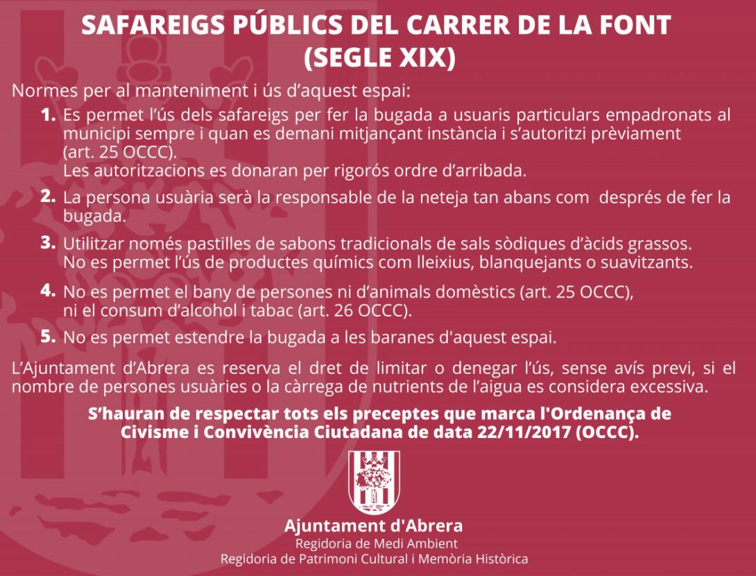 Els safareigs públics d'Abrera Els safareigs públics d'Abrera