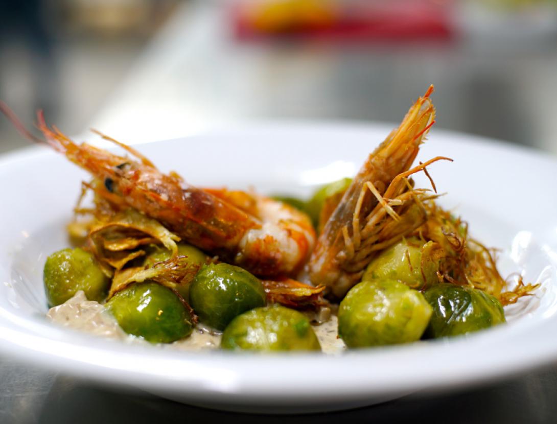 Restaurant Bocado Boccado 2 _ Cols de Brusel·les i cruixent de carxofa Turisme Bll.jpg